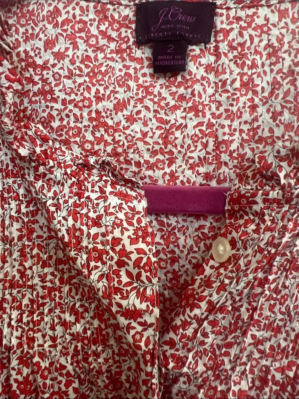 Jcrew x Liberty London floral blouse size 2